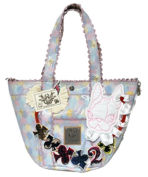 CRYSTAL BALL（クリスタルボール）の「【1点物】Atelier made Bag（トートバッグ・レディース・ブルー・MEDIUM）」の2枚目の写真