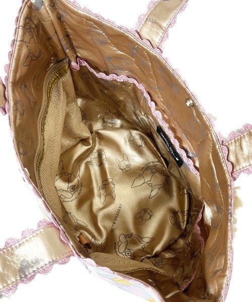 CRYSTAL BALL（クリスタルボール）の「【1点物】Atelier made Bag（トートバッグ・レディース・ブルー・MEDIUM）」の5枚目の写真