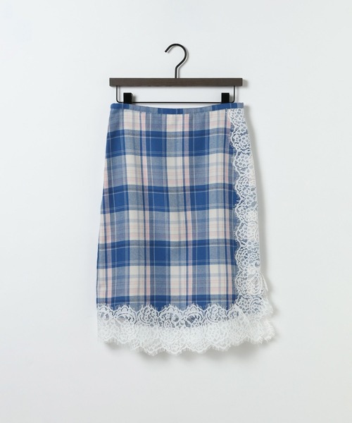 eL(エル)の「【eL】Check Lace Skirt /1074440(スカート・レディース・ブルー系その他/ブラック系その他・FREE)」の2枚目の写真
