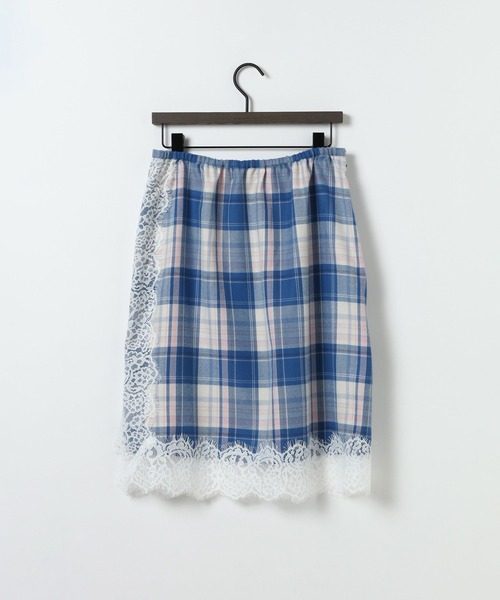 eL(エル)の「【eL】Check Lace Skirt /1074440(スカート・レディース・ブルー系その他/ブラック系その他・FREE)」の3枚目の写真