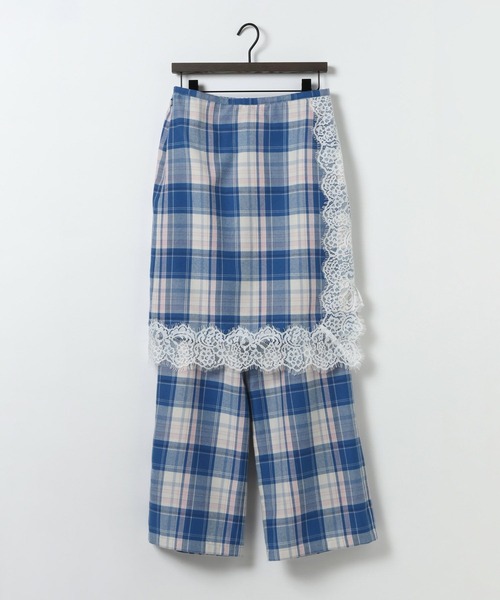 eL(エル)の「【eL】Check Lace Skirt /1074440(スカート・レディース・ブルー系その他/ブラック系その他・FREE)」の9枚目の写真
