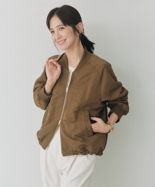 RIVE DROITE(リヴドロワ)の「ドロストMA-1(秋服/冬服)(MA-1・レディース・カーキ/ベージュ・FREE)」の12枚目の写真