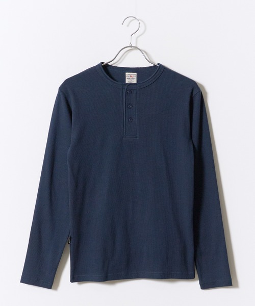 AVIREX(アヴィレックス)の「AVIREX/アビレックス DAILY RIB L/S HENLEY NECK T-SHIRT(Tシャツ/カットソー・メンズ・グレー/ブラック/ネイビー/ホワイト/チャコール・M/S/L/XL)」の5枚目の写真