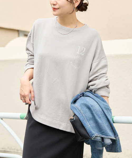 RIDING HIGH(ライディングハイ)の「別注【RIDING HIGH/ライディングハイ】ドライウラケソデLOGO プルオーバー(スウェット・レディース・ピンク/イエロー/ブルー/パープル/チャコールグレー・FREE)」の10枚目の写真