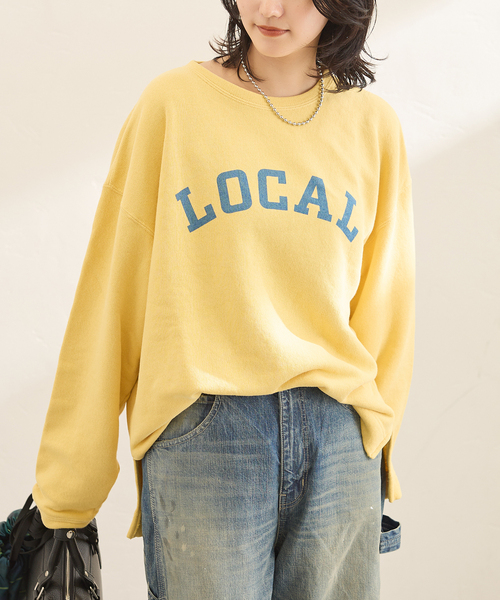 RIDING HIGH(ライディングハイ)の「別注【RIDING HIGH/ライディングハイ】ドライウラケソデLOGO プルオーバー(スウェット・レディース・ピンク/イエロー/ブルー/パープル/チャコールグレー・FREE)」の20枚目の写真