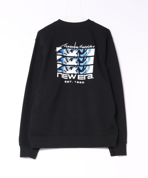 NEW ERA（ニューエラ）の「【NEW ERA/ニューエラ】スウェット クルーネック プルオーバー Illustrators Collection まのでまりな ブラック（スウェット・レディース・その他1・L）」の2枚目の写真