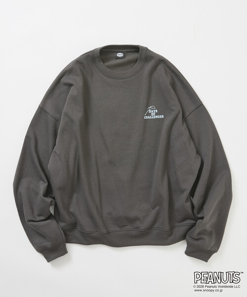 FREAK'S STORE(フリークスストア)の「限定展開 PEANUTS 別注 ビックシルエット ルーサー スウェット(スウェット・メンズ・ピンク/グレー/ネイビー/チャコールグレー・SMALL/MEDIUM/LARGE)」の11枚目の写真