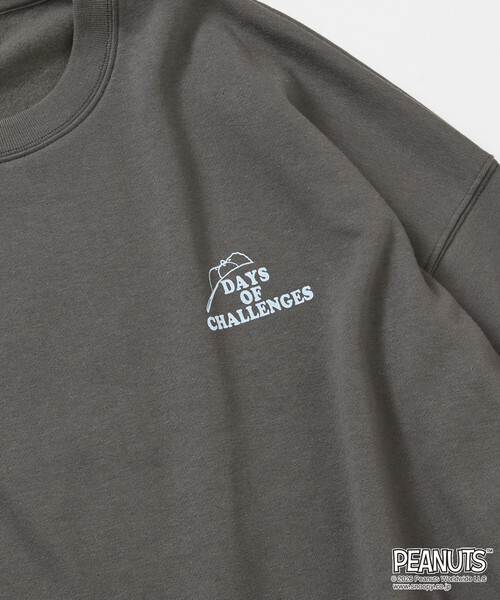 FREAK'S STORE(フリークスストア)の「限定展開 PEANUTS 別注 ビックシルエット ルーサー スウェット(スウェット・メンズ・ピンク/グレー/ネイビー/チャコールグレー・SMALL/MEDIUM/LARGE)」の13枚目の写真