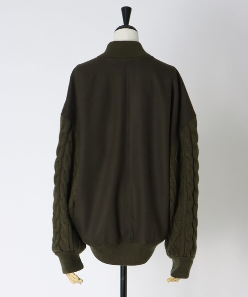 DRESSLAVE(ドレスレイブ)の「knit combination MA-1(ニットコンビネーションMA-1)(MA-1・レディース・カーキ/ネイビー・38)」の21枚目の写真