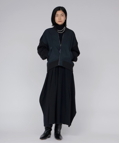 DRESSLAVE(ドレスレイブ)の「knit combination MA-1(ニットコンビネーションMA-1)(MA-1・レディース・カーキ/ネイビー・38)」の11枚目の写真