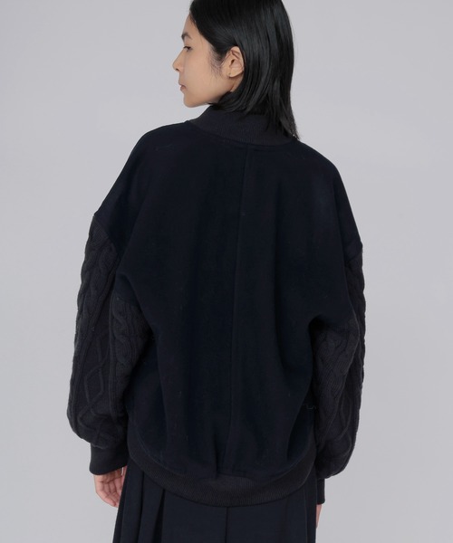 DRESSLAVE(ドレスレイブ)の「knit combination MA-1(ニットコンビネーションMA-1)(MA-1・レディース・カーキ/ネイビー・38)」の18枚目の写真