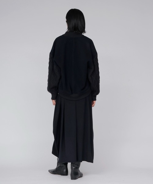 DRESSLAVE(ドレスレイブ)の「knit combination MA-1(ニットコンビネーションMA-1)(MA-1・レディース・カーキ/ネイビー・38)」の13枚目の写真