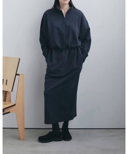 Halfzip Sweat Onepiece 62620311（つなぎ/オールインワン）｜anuke
