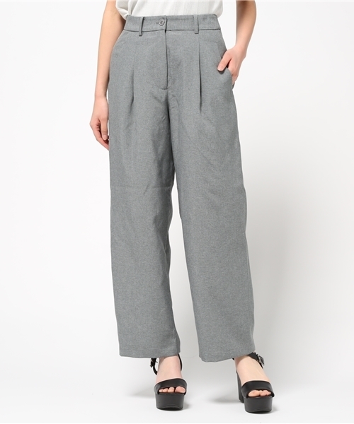 MOUSSY（マウジー）の「WIDE TUCK PANTS（その他パンツ・レディース・ボルドー/グレー・2/1）」の12枚目の写真