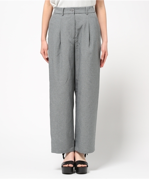 MOUSSY（マウジー）の「WIDE TUCK PANTS（その他パンツ・レディース・ボルドー/グレー・2/1）」の3枚目の写真