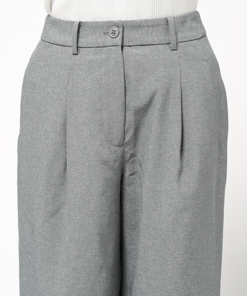 MOUSSY（マウジー）の「WIDE TUCK PANTS（その他パンツ・レディース・ボルドー/グレー・2/1）」の6枚目の写真