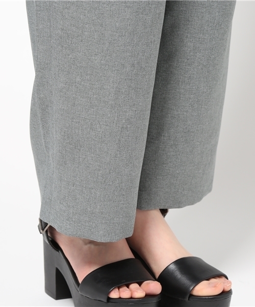 MOUSSY（マウジー）の「WIDE TUCK PANTS（その他パンツ・レディース・ボルドー/グレー・2/1）」の9枚目の写真