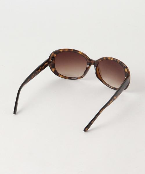 green label relaxing（グリーンレーベルリラクシング）の「KF オーバル カラーレンズサングラス◆（サングラス・レディース・ブラウン・FREE）」の3枚目の写真