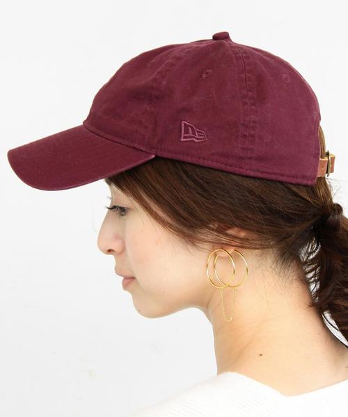 NEW ERA（ニューエラ）の「【別注】 ＜NEW ERA＞∴9TWENTY コットンキャップ◆（キャップ・レディース・オフホワイト/ネイビー/ワインレッド・FREE）」の3枚目の写真