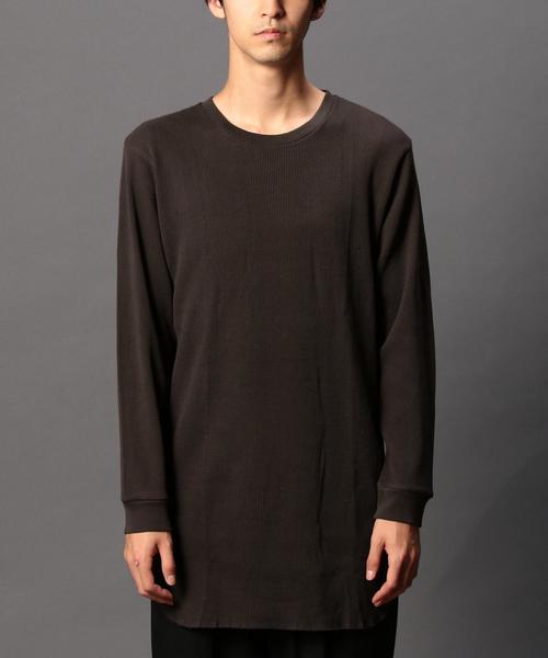 MONKEY TIME（モンキータイム）の「＜monkey time＞ 20サーマル ロング Tシャツ ：◆（Tシャツ/カットソー・メンズ・ダークグレー/グレー/ホワイト/ダークブラウン・SMALL/X-LARGE/LARGE/MEDIUM）」の5枚目の写真