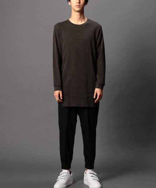 MONKEY TIME（モンキータイム）の「＜monkey time＞ 20サーマル ロング Tシャツ ：◆（Tシャツ/カットソー・メンズ・ダークグレー/グレー/ホワイト/ダークブラウン・SMALL/X-LARGE/LARGE/MEDIUM）」の13枚目の写真