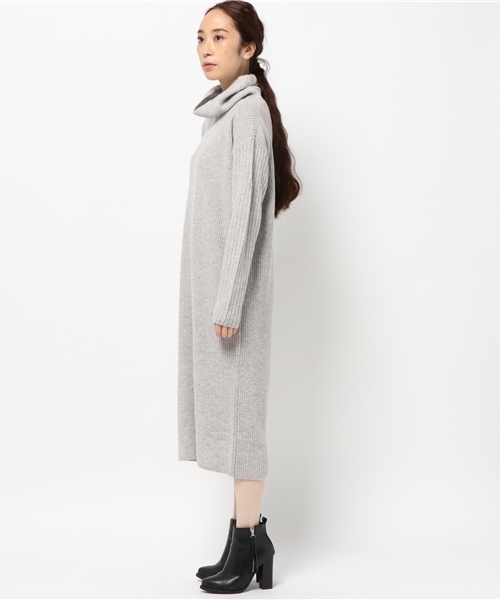 niko and...(ニコアンド)の「ラムナイロンオフタートルワンピース【niko and ...】(ワンピース・レディース・モカ/ネイビー/ライトグレー/キャメル・MEDIUM/LARGE)」の6枚目の写真