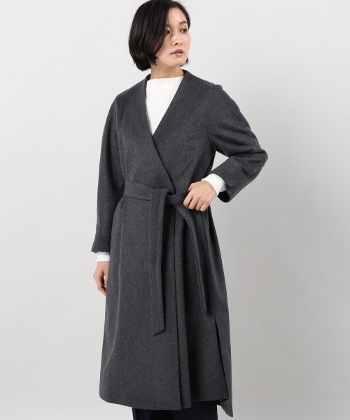 FIGARO Paris(フィガロパリ)の「ウールビーバー ガウンコート◆(その他アウター・レディース・チャコールグレー/キャメル・36/38)」の15枚目の写真