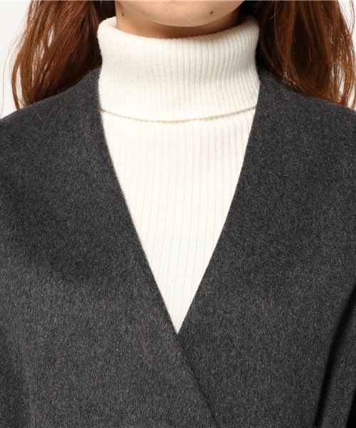 FIGARO Paris(フィガロパリ)の「ウールビーバー ガウンコート◆(その他アウター・レディース・チャコールグレー/キャメル・36/38)」の6枚目の写真