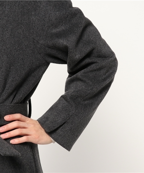 FIGARO Paris(フィガロパリ)の「ウールビーバー ガウンコート◆(その他アウター・レディース・チャコールグレー/キャメル・36/38)」の7枚目の写真