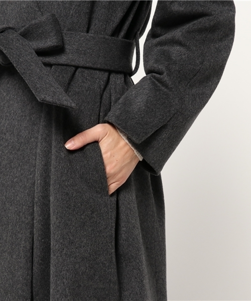 FIGARO Paris(フィガロパリ)の「ウールビーバー ガウンコート◆(その他アウター・レディース・チャコールグレー/キャメル・36/38)」の9枚目の写真