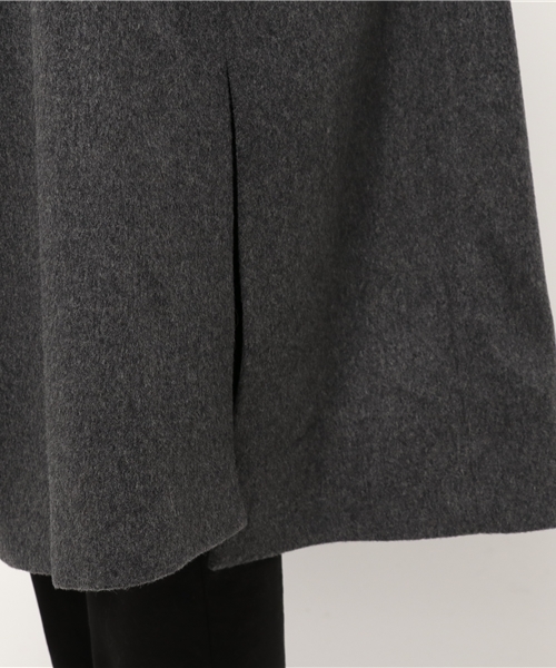 FIGARO Paris(フィガロパリ)の「ウールビーバー ガウンコート◆(その他アウター・レディース・チャコールグレー/キャメル・36/38)」の10枚目の写真