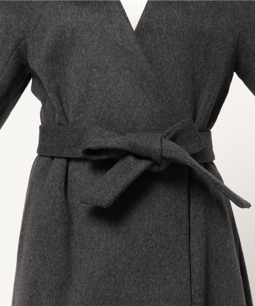 FIGARO Paris(フィガロパリ)の「ウールビーバー ガウンコート◆(その他アウター・レディース・チャコールグレー/キャメル・36/38)」の11枚目の写真