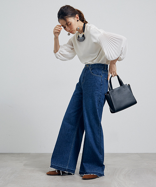 UNITED TOKYO（ユナイテッドトウキョウ）の「シアープリーツスリーブブラウス（シャツ/ブラウス・レディース・ブラウン/ブラック/オフホワイト・1）」の10枚目の写真