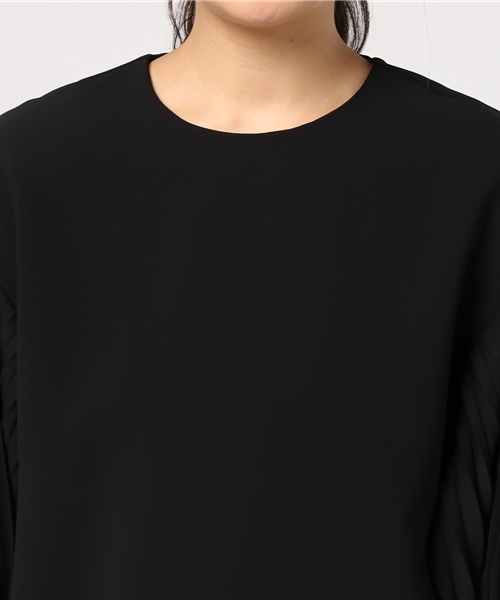 UNITED TOKYO（ユナイテッドトウキョウ）の「シアープリーツスリーブブラウス（シャツ/ブラウス・レディース・ブラウン/ブラック/オフホワイト・1）」の7枚目の写真