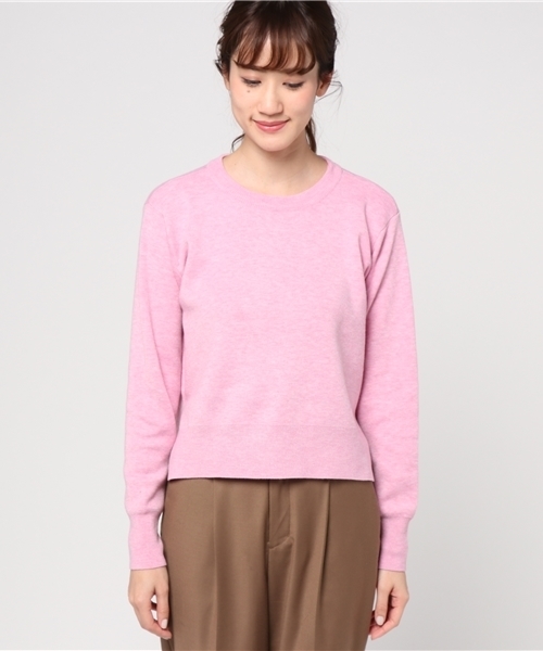 mystic（ミスティック）の「ダブルジャガードスリットニット（ニット/セーター・レディース・パープル/グレー/レッド/ピンク・ﾌﾘ-）」の5枚目の写真