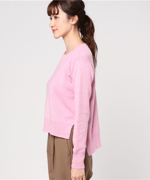 mystic（ミスティック）の「ダブルジャガードスリットニット（ニット/セーター・レディース・パープル/グレー/レッド/ピンク・ﾌﾘ-）」の6枚目の写真