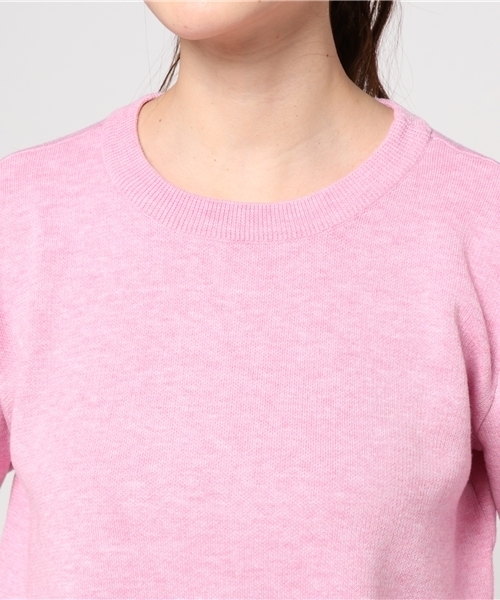 mystic（ミスティック）の「ダブルジャガードスリットニット（ニット/セーター・レディース・パープル/グレー/レッド/ピンク・ﾌﾘ-）」の8枚目の写真