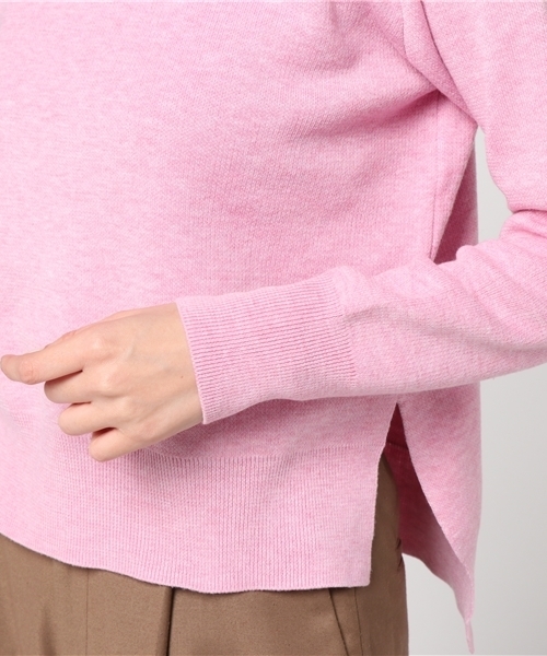 mystic（ミスティック）の「ダブルジャガードスリットニット（ニット/セーター・レディース・パープル/グレー/レッド/ピンク・ﾌﾘ-）」の9枚目の写真