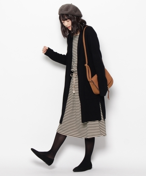 grove（グローブ）の「◆2点セット!ゆるカワ カーディガン&ワンピースセット（ワンピース・レディース・グレー/ブラウン/ブラック・02/03）」の13枚目の写真