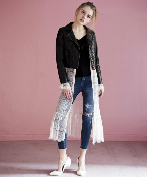 EIMY ISTOIRE(エイミーイストワール)の「lace long cardigan(カーディガン/ボレロ・レディース・オフホワイト/ベージュ/ブラック・FREE)」の12枚目の写真