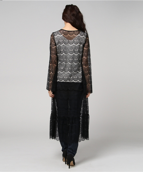 EIMY ISTOIRE(エイミーイストワール)の「lace long cardigan(カーディガン/ボレロ・レディース・オフホワイト/ベージュ/ブラック・FREE)」の17枚目の写真