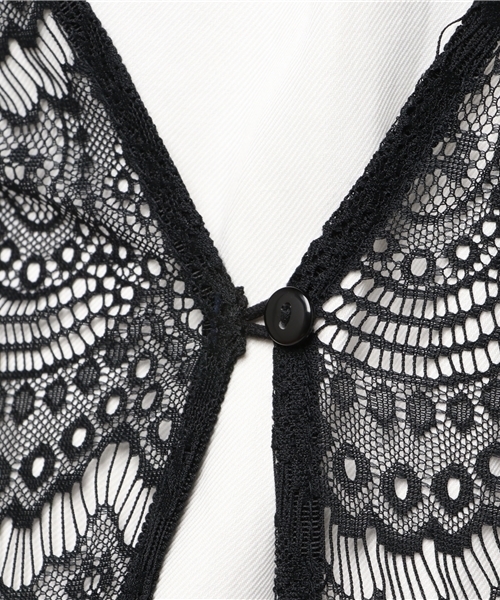 EIMY ISTOIRE(エイミーイストワール)の「lace long cardigan(カーディガン/ボレロ・レディース・オフホワイト/ベージュ/ブラック・FREE)」の14枚目の写真