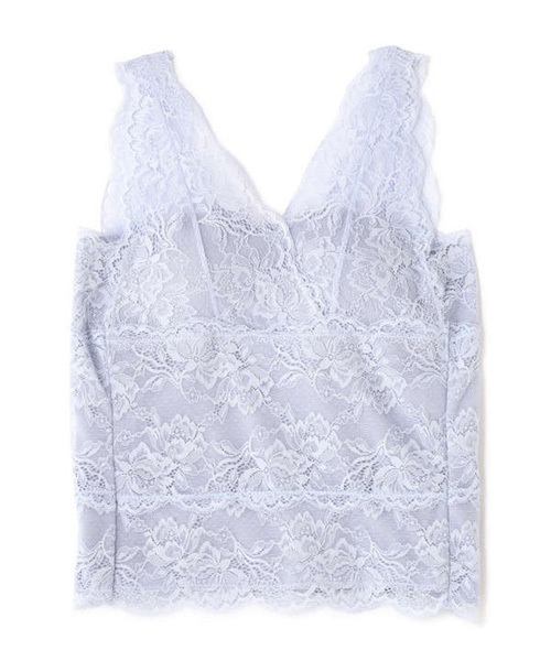 FREE'S MART（フリーズマート）の「【リニューアル】カップ付インナーレースタンクトップ（タンクトップ・レディース・ホワイト/ブルー/ブラック/ライトピンク・FREE）」の4枚目の写真