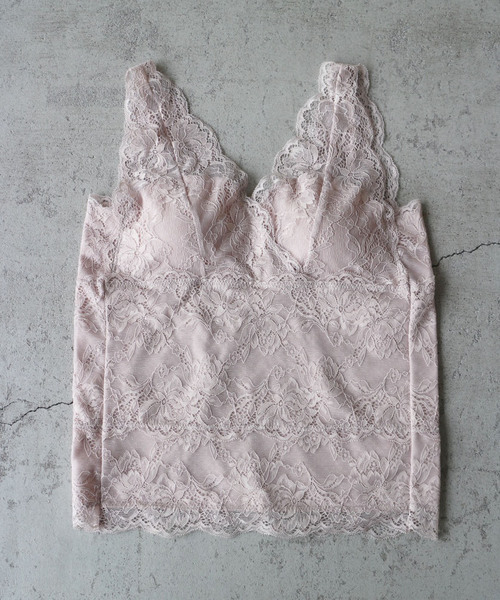 FREE'S MART（フリーズマート）の「【リニューアル】カップ付インナーレースタンクトップ（タンクトップ・レディース・ホワイト/ブルー/ブラック/ライトピンク・FREE）」の8枚目の写真