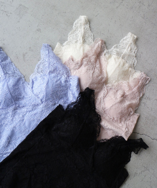 FREE'S MART（フリーズマート）の「【リニューアル】カップ付インナーレースタンクトップ（タンクトップ・レディース・ホワイト/ブルー/ブラック/ライトピンク・FREE）」の10枚目の写真