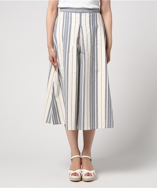 McGREGOR(マックレガー)の「ワイドランダムストライプフレアーロングキュロット(その他パンツ・レディース・ブルー系その他・L/M)」の7枚目の写真