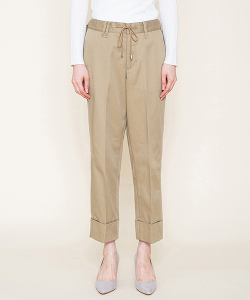 Moname(モナーム)の「■Moname イージーワークパンツ EASY PANTS (イージーパンツ)/41173214(その他パンツ・レディース・ベージュ/グリーン/カーキ/ブラック/マスタード・S/XS/M)」の3枚目の写真