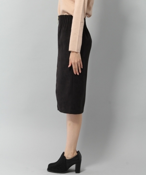 Andemiu（アンデミュウ）の「Ｆ／ファスナーＷゴムスカート775925（スカート・レディース・ブラック/ピンク/その他/キャメル・MEDIUM/SMALL）」の11枚目の写真