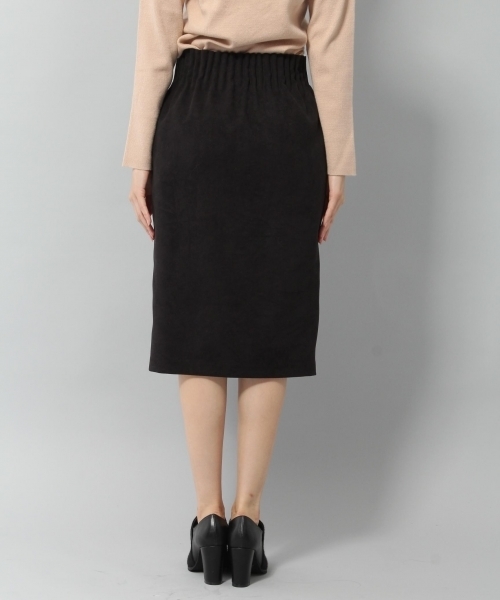 Andemiu（アンデミュウ）の「Ｆ／ファスナーＷゴムスカート775925（スカート・レディース・ブラック/ピンク/その他/キャメル・MEDIUM/SMALL）」の12枚目の写真