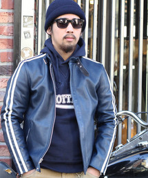 Schott ショット ライダースジャケット ブルー系 一覧 Wear